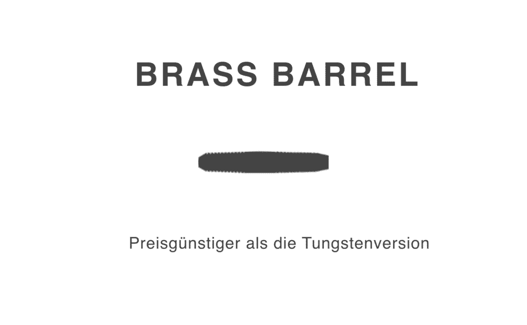 Dart Barrel aus Brass